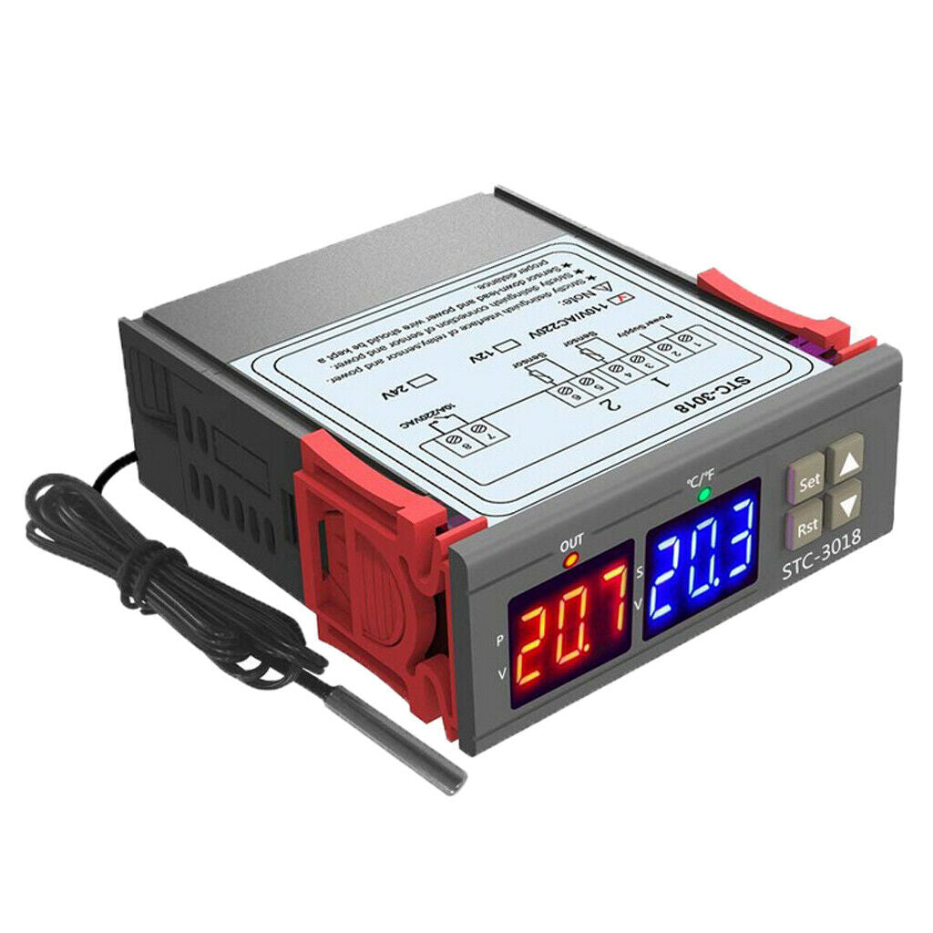 Temperature Controller Celsius&Fahrenheit C/F Thermoregulator Thermostat 12V