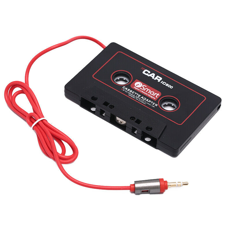 Audio Cassette Tape Adapter Aux Cable Cord 3.5mm Jack for to iPod CD Player LS