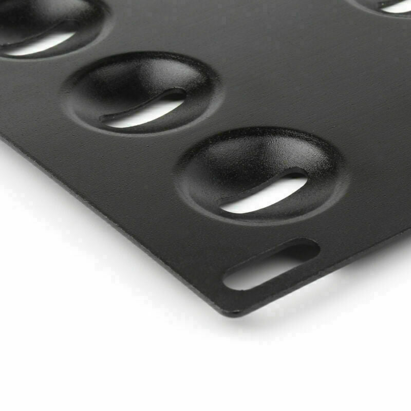1PC Car Black Front Bumper Tow Hook License Plate Mounting Bracket Universal CN