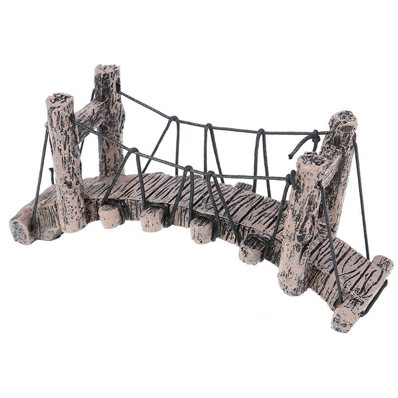 1PC Bridge Decoration for Aquarium Ornaments Fish Tank Landscape Curved Bridg IE
