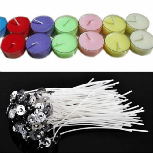 50PCS  8 Inch Candle Wicks Pre-Waxed Wick For Cotton Core Candles DIY Making 20c
