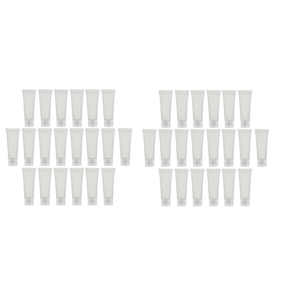 40 Pieces 50ml Frosted Empty Tubes Squeeze Skincare Travel Packaging Bottles