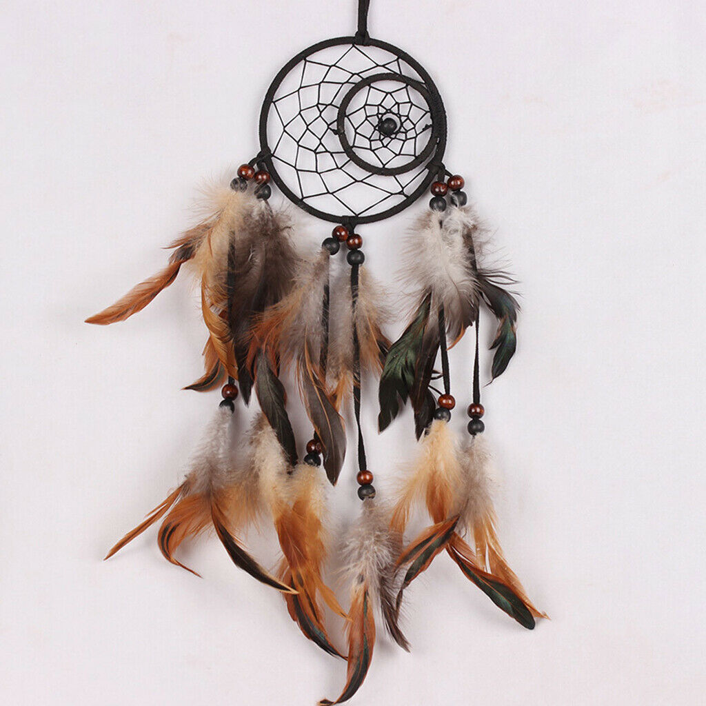 Natural Moon Sun Net Dreamcatcher Car Home Decor Hanging Christmas Ornament