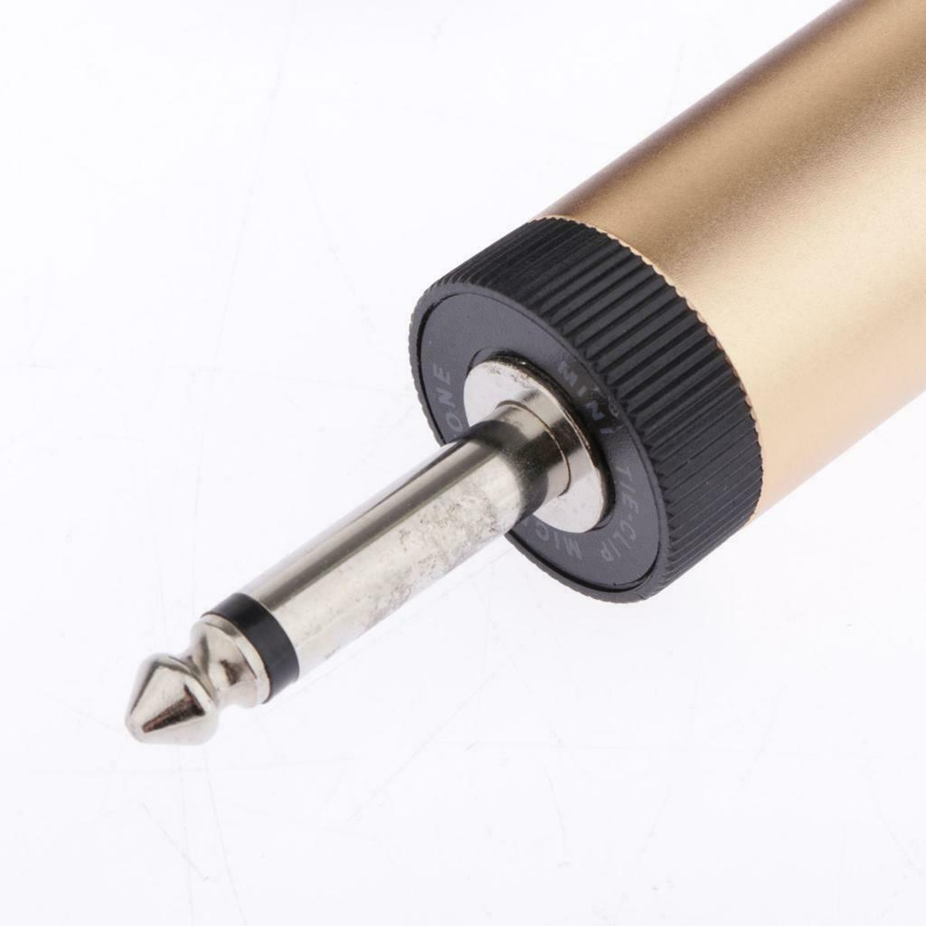 Pro Lavalier Lapel Mic Microphone 6.5mm Output Output for Mixer