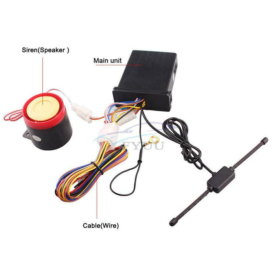 12±3V Motorcycle Waterproof 2Way Alarm LED Indicator Remote Alarm SecuritySystem
