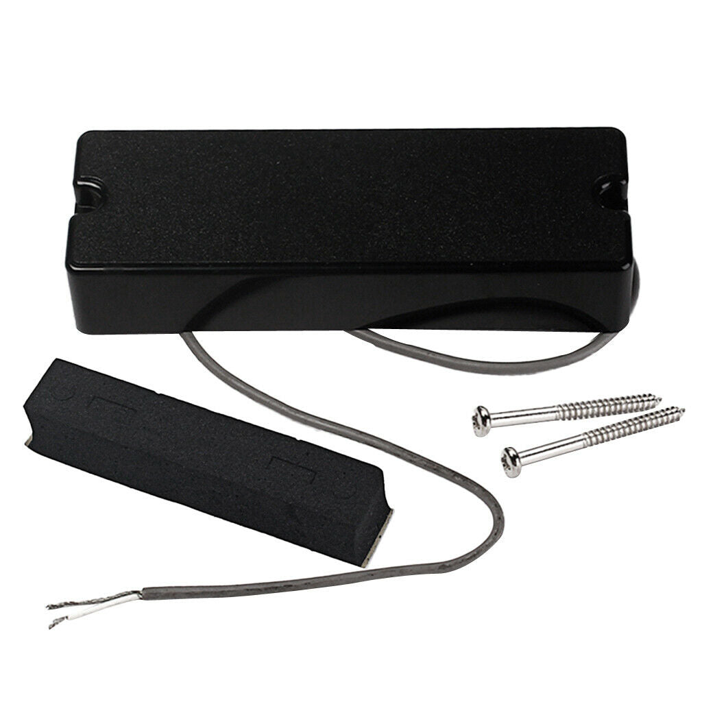 1pc Sealed Humbucker Pickup for 5 String Electric Bass Guitar, Black