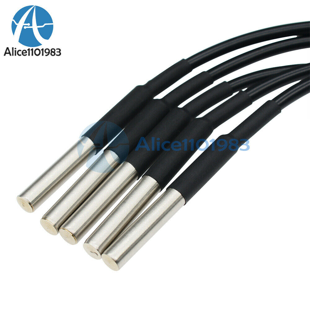20PCS Waterproof Digital Thermal Probe or Sensor DS18B20 Lengthï¼š1M