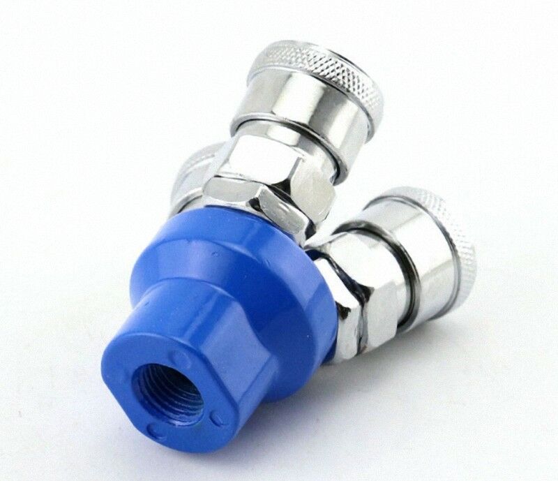 1/4" Inlet Thread 3 Way Pass Quick Connect Coupling Air Hose Coupler Tool [M1]