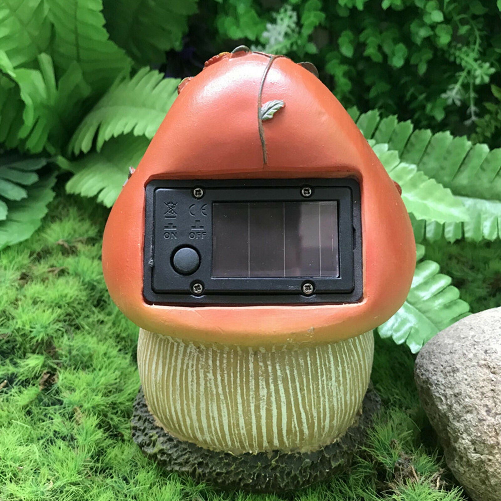 Home Mushroom Garden Outdoor Solar Powered Light Patio Decor Lighting Craft