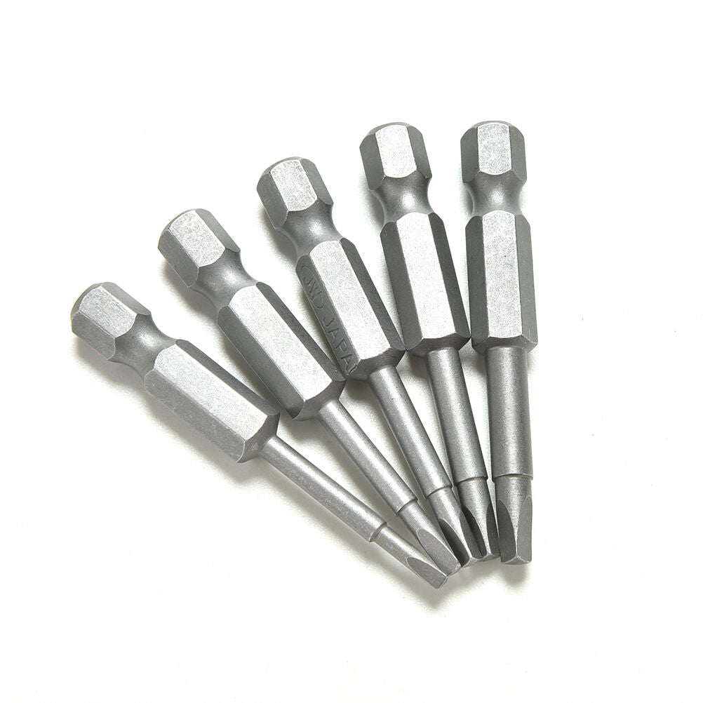 5X/Set Magnetic Triangle Head Screwdriver Bits S2 Steel 1/4 Hex Shank 50 Lt