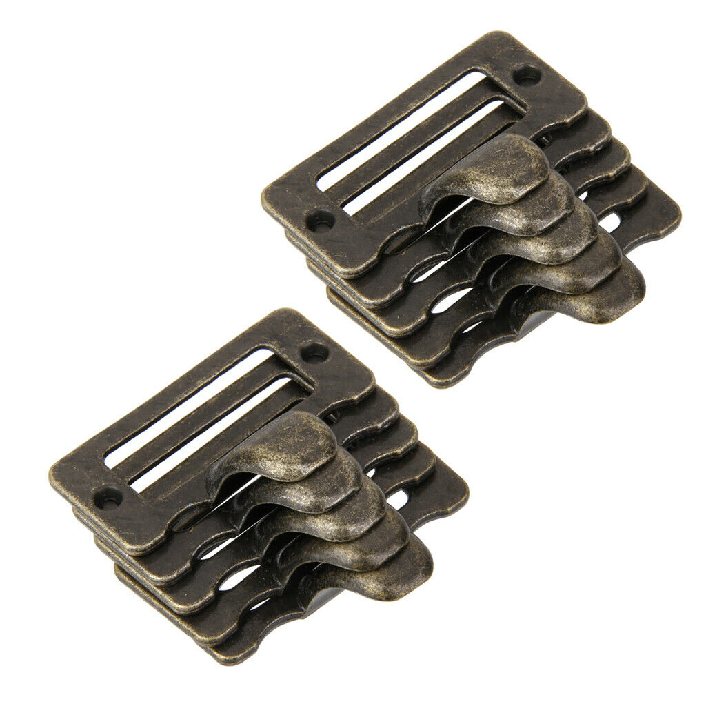 10 Pcs Cupboard Door Cabinet Drawer Cup Card Holder Tag Pull Handle Knob S