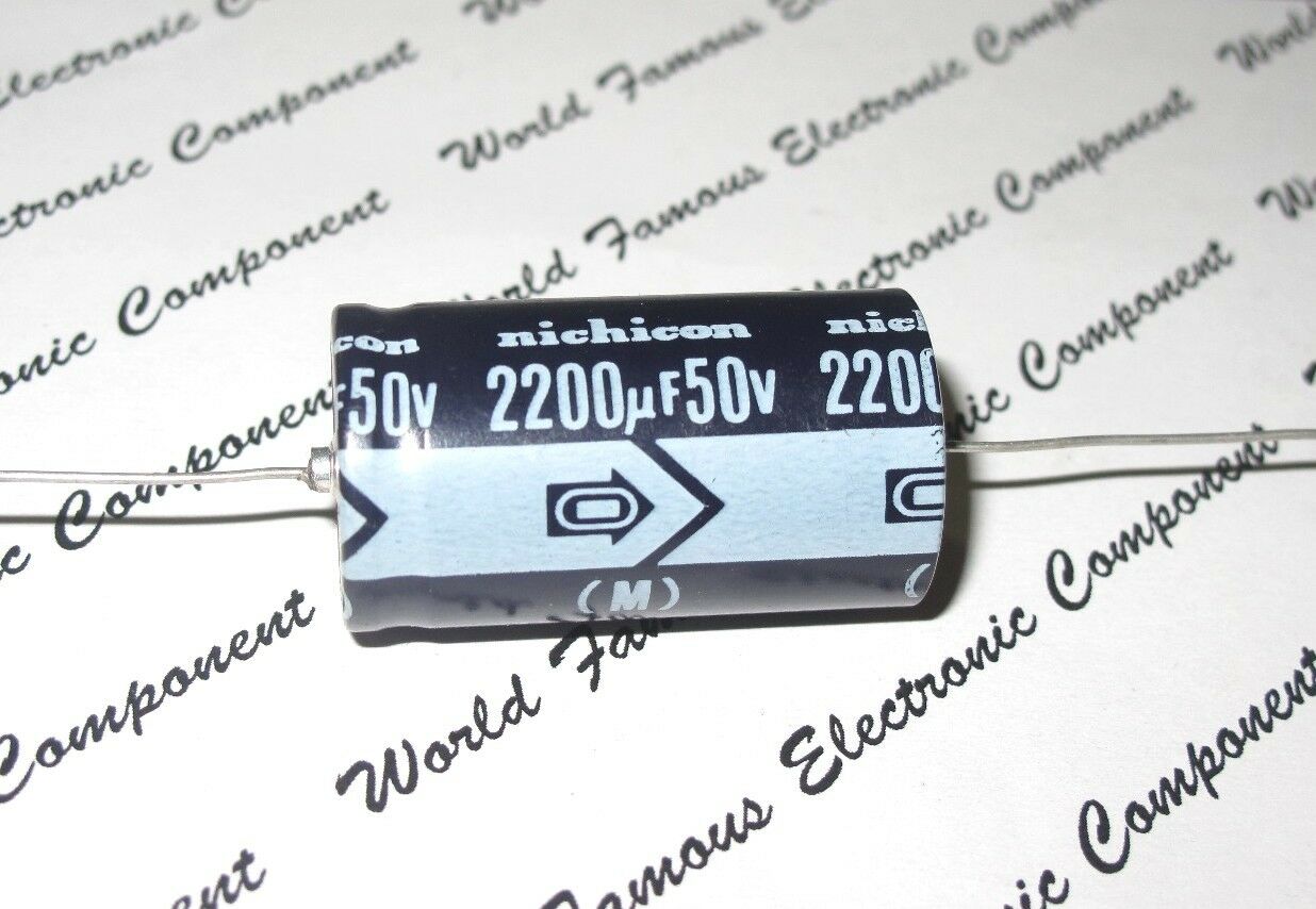 1pcs-NICHICON SE 2200uF (2200µF) 50V Axial Hi-Fi Audio Electrolytic Capacitor