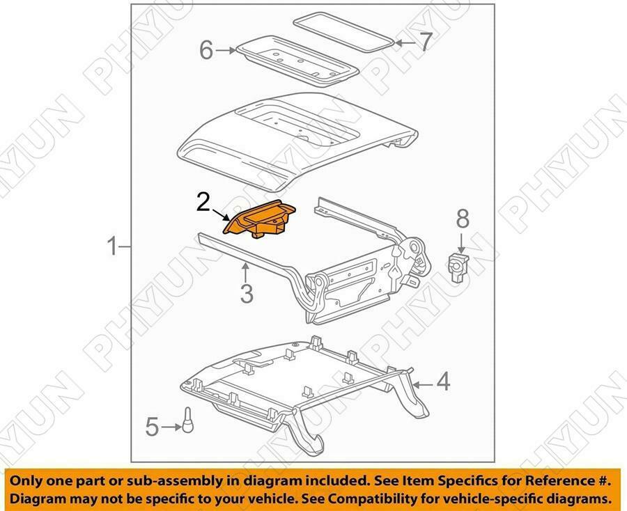 1x Black Car Center Console Armrest Latch 22861304 For Chevrolet GMC 2014-2020