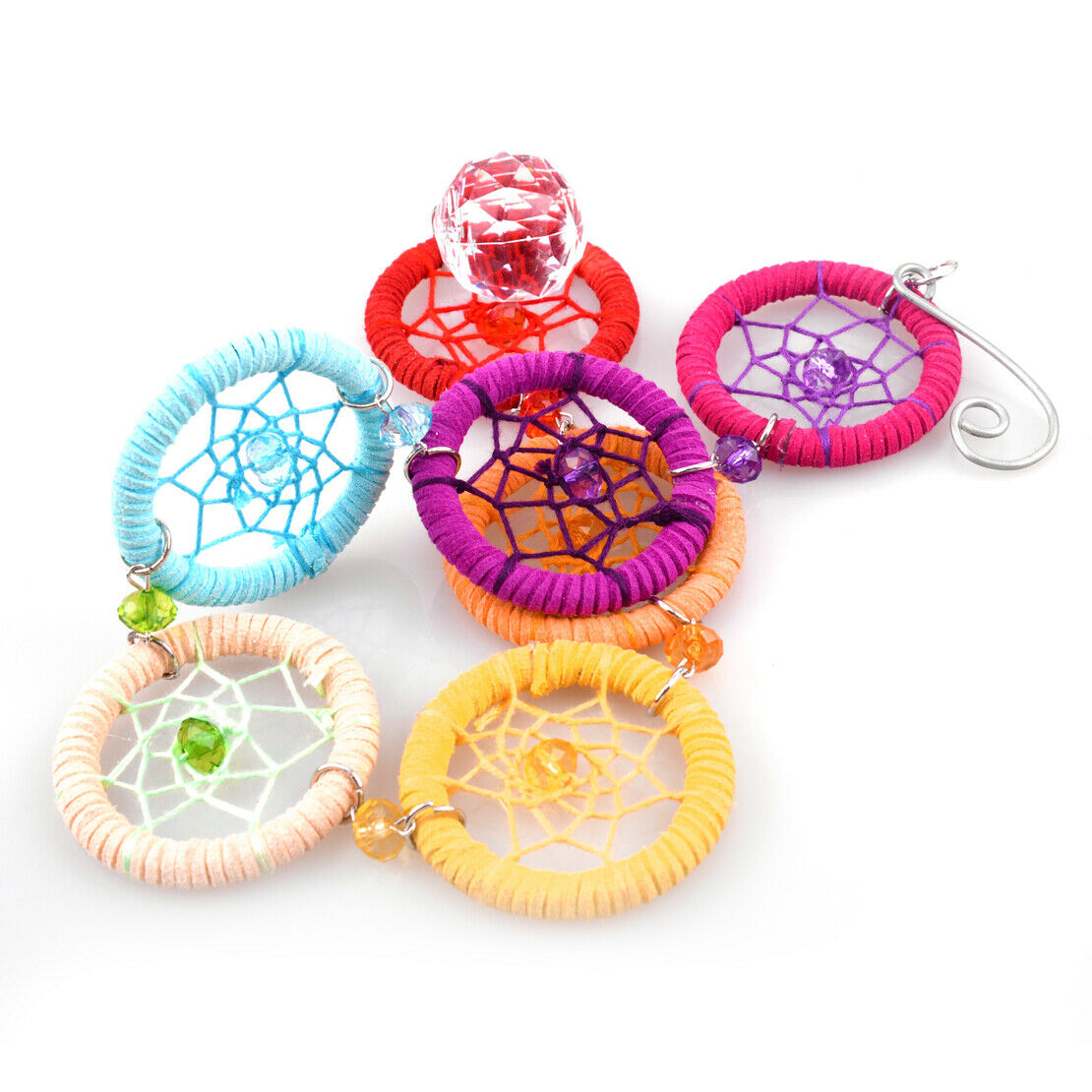 Handmade Multi-color SunCatcher Crystal Ornament Wall Hanging Party Home An