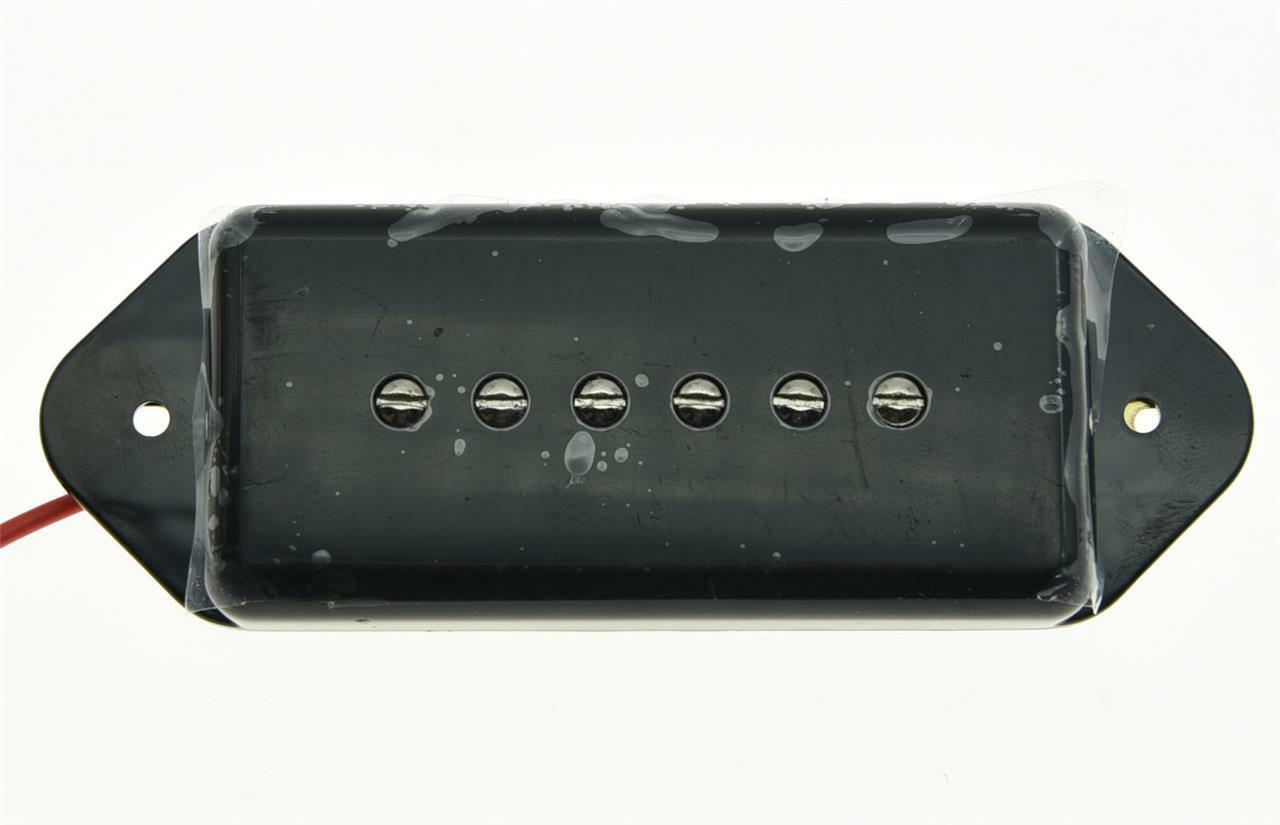 Black P90 High Power Sound Dogear Type NECK Pickup Soapbar Guitar Pickups