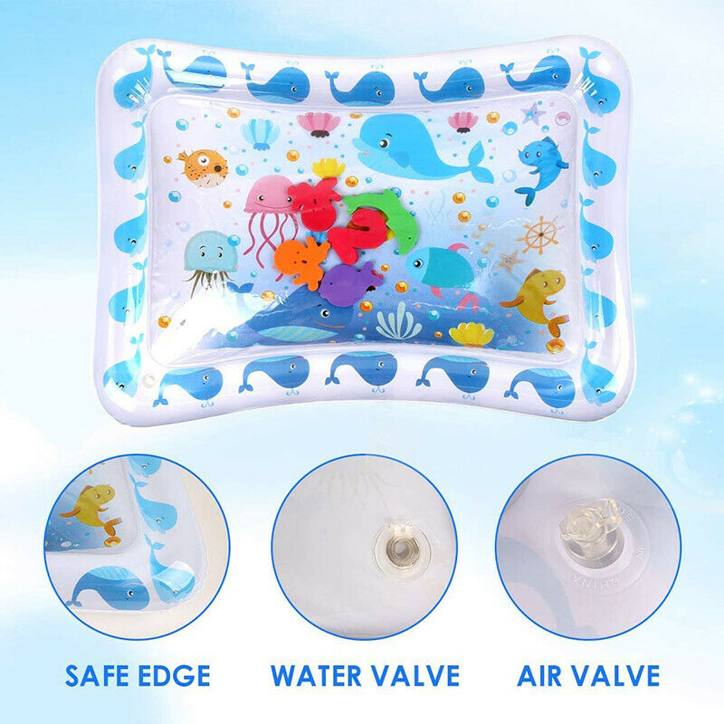 Inflatable Baby Water Mat Novelty Play Center Kid Children Infants Tummy Time HN