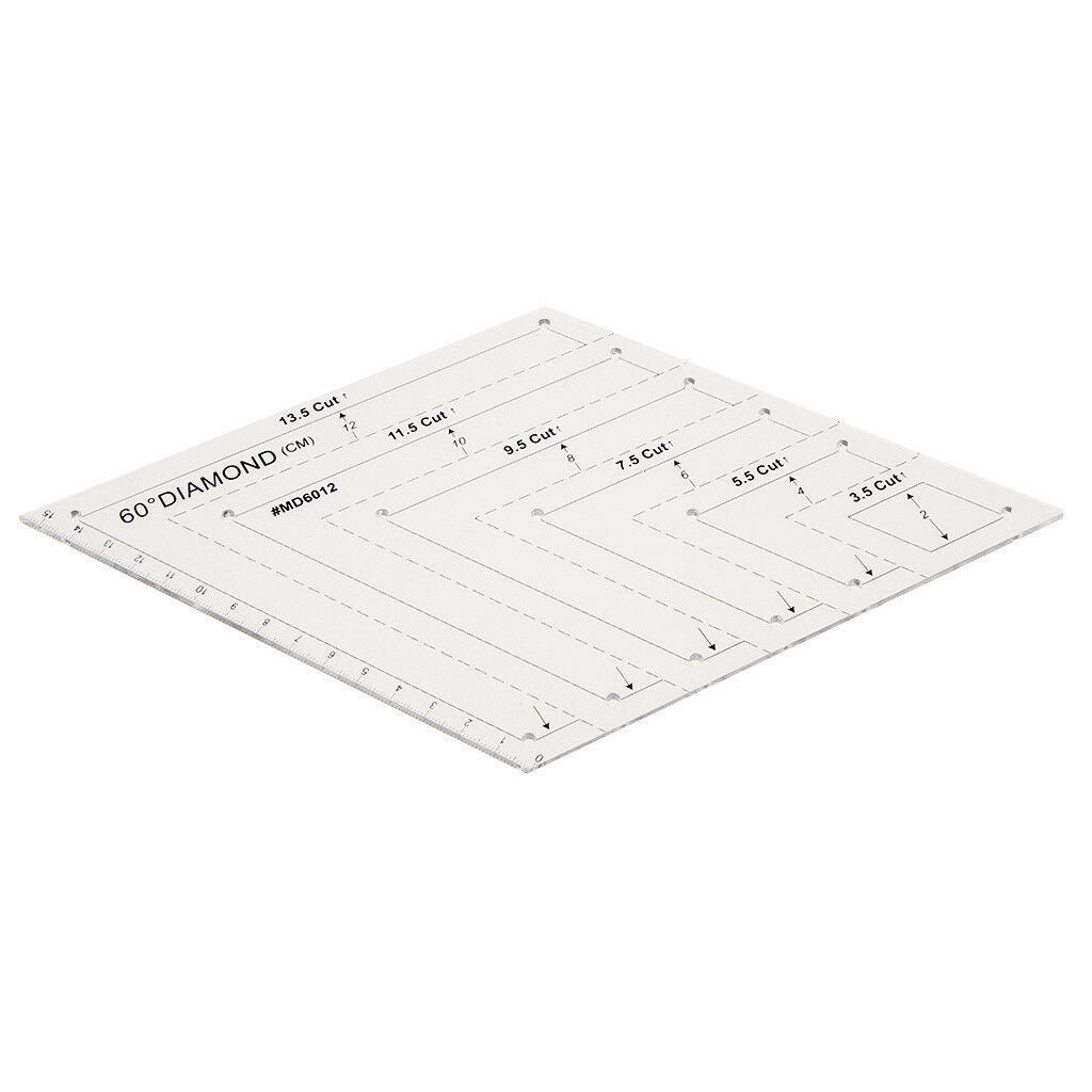 60 Degree Diamond Rhombus Quilting Ruler Quilting Tools Patchwork Template