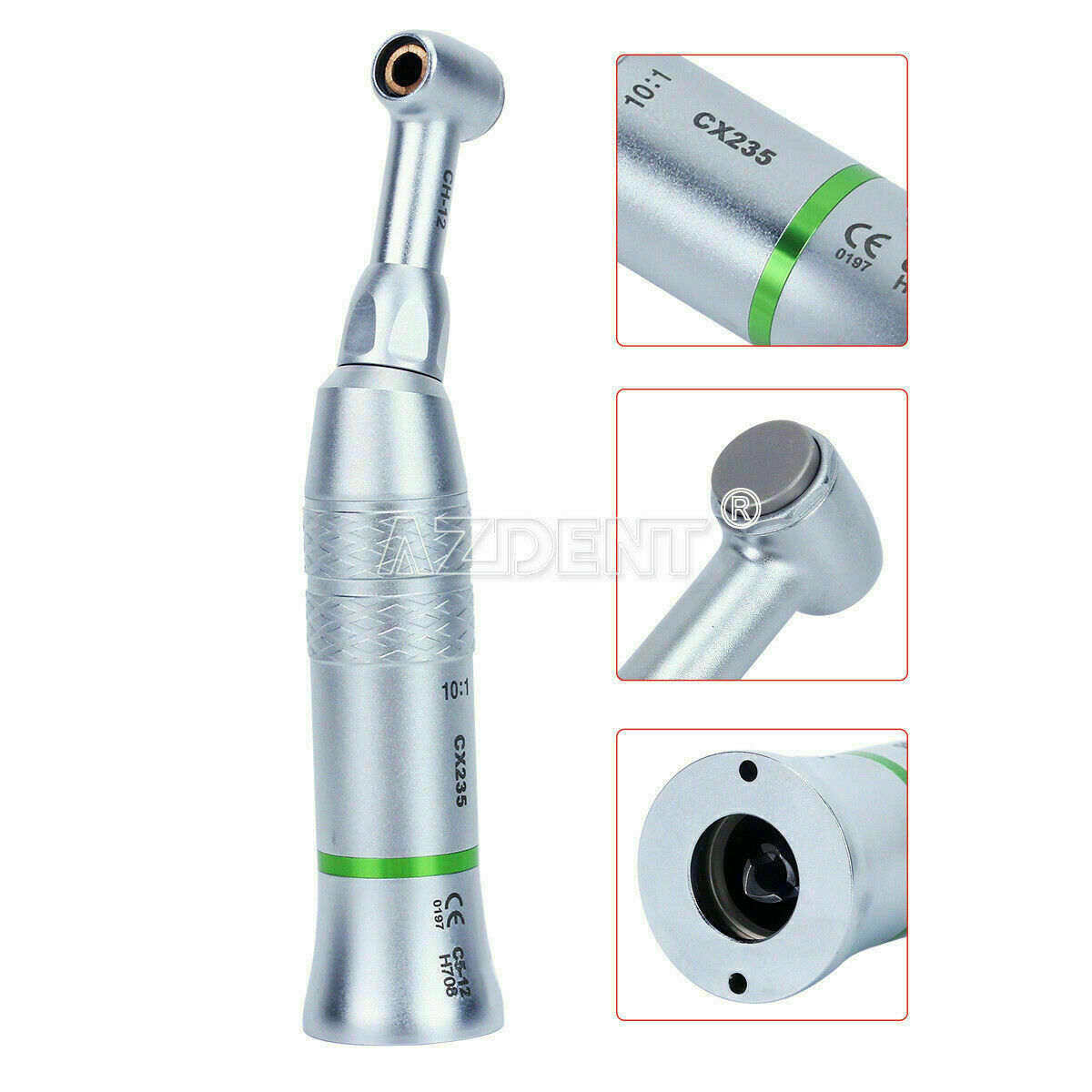 Dental 10:1 Reduce Contra Angle 90º reciprocating Rotate Endo Treatmen Handpiece