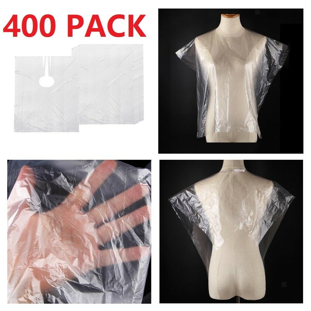 400Pcs Disposable Haircut Capes Barber Home Salon Shawls Apron Gown Cloth
