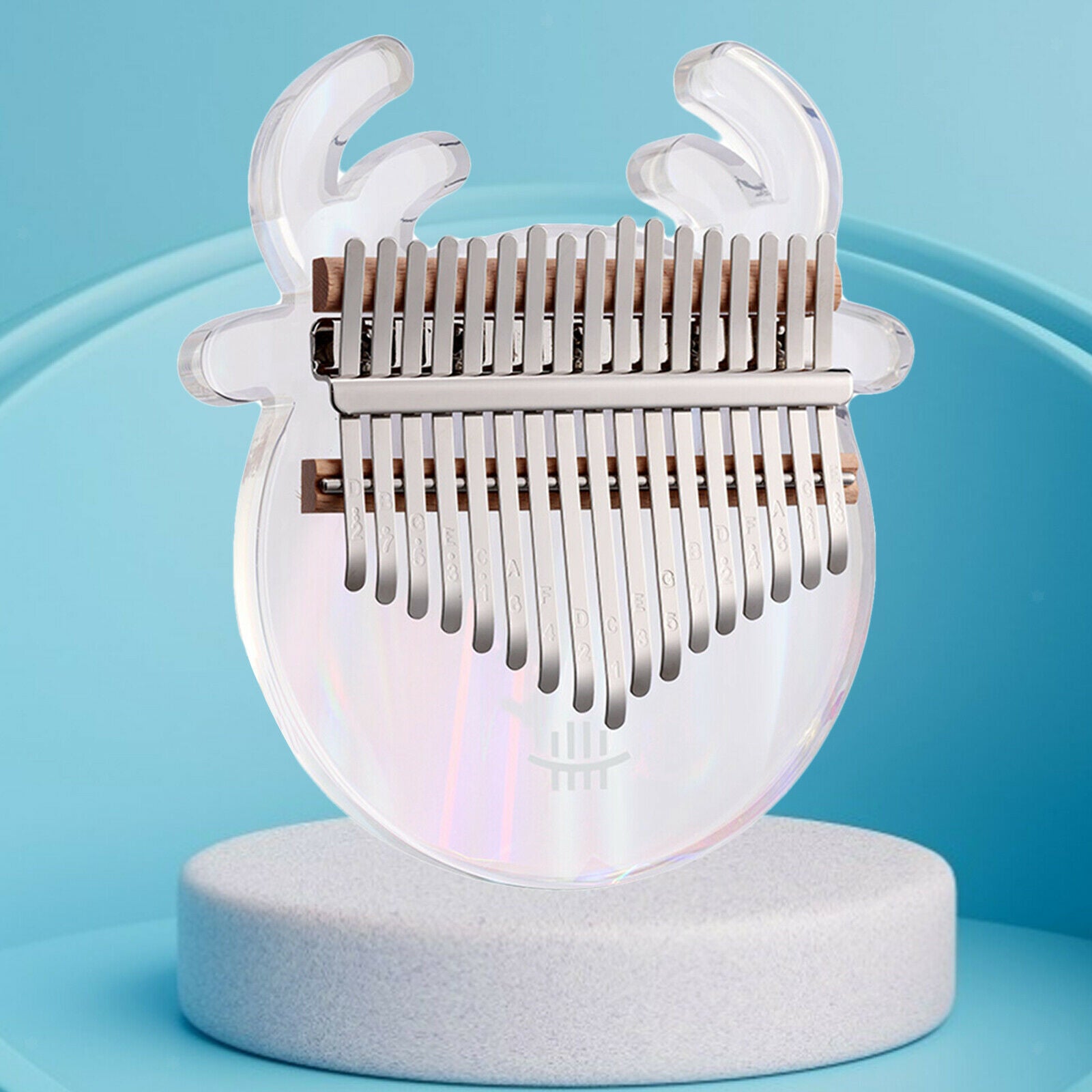 Cute Kalimba Thumb Piano 17-key Animal-shaped for Beginner Rainbow Deer
