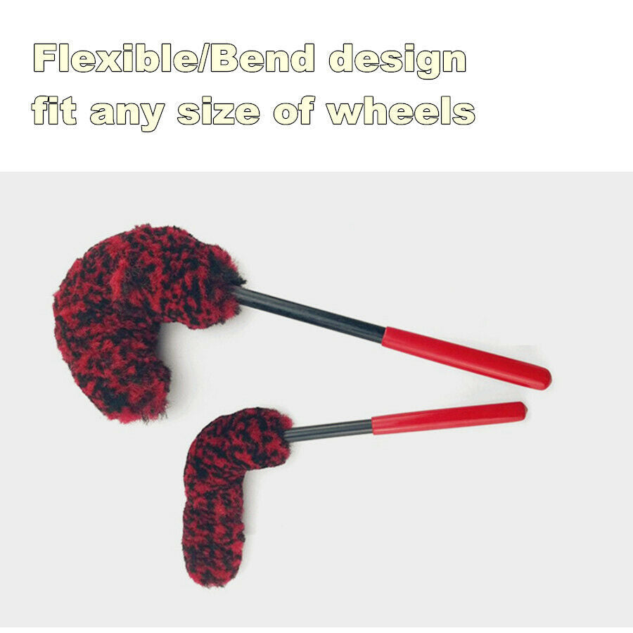 48CM Improved Version Strengthening Long Handle Premium Wool Wheel Brush