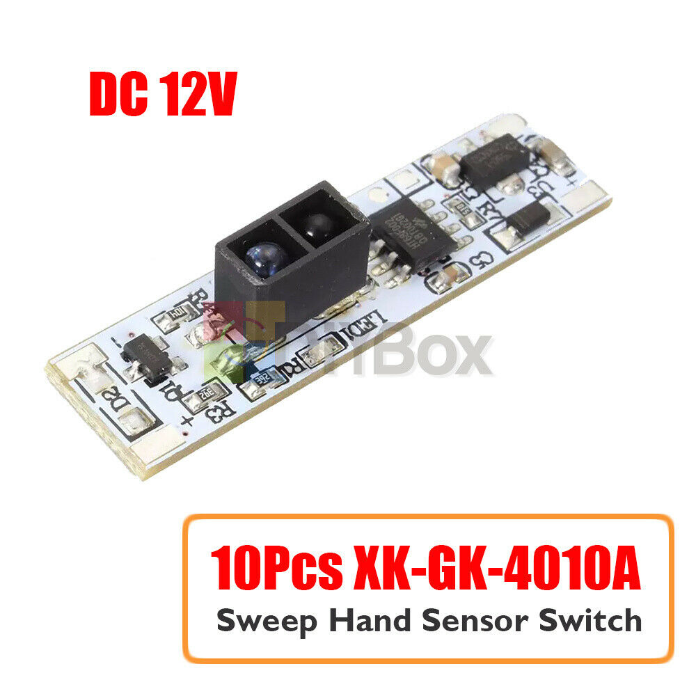 10Pcs XK-GK-4010A DC 12V Non-contact Short Distance Sweep Hand Sensor Switch 36W