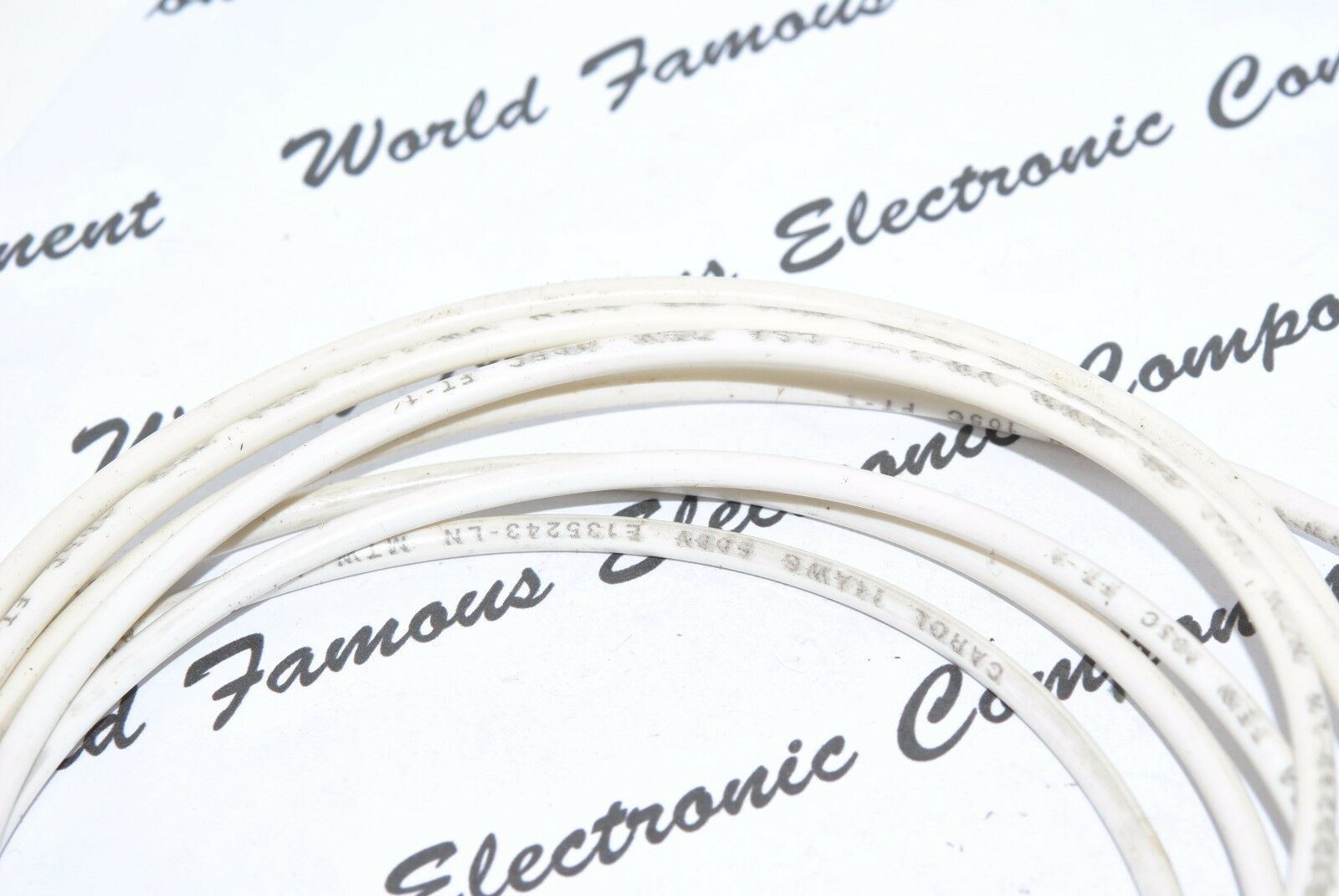 1meter - CAROL 76812 14AWG Hook-Up Wire UL Types MTW - White