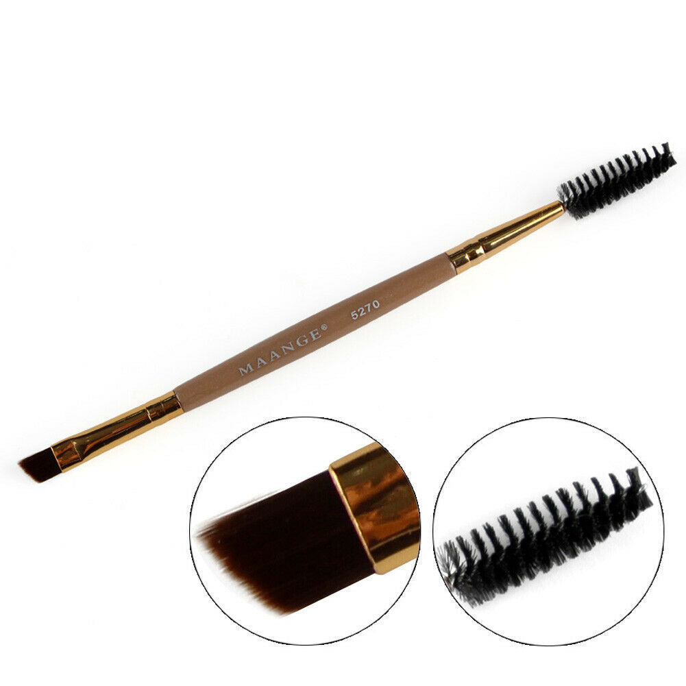 1pc Double Head Brush Pro Eye Lash Eye Brow Brush Cosmetic Makeup Brush @