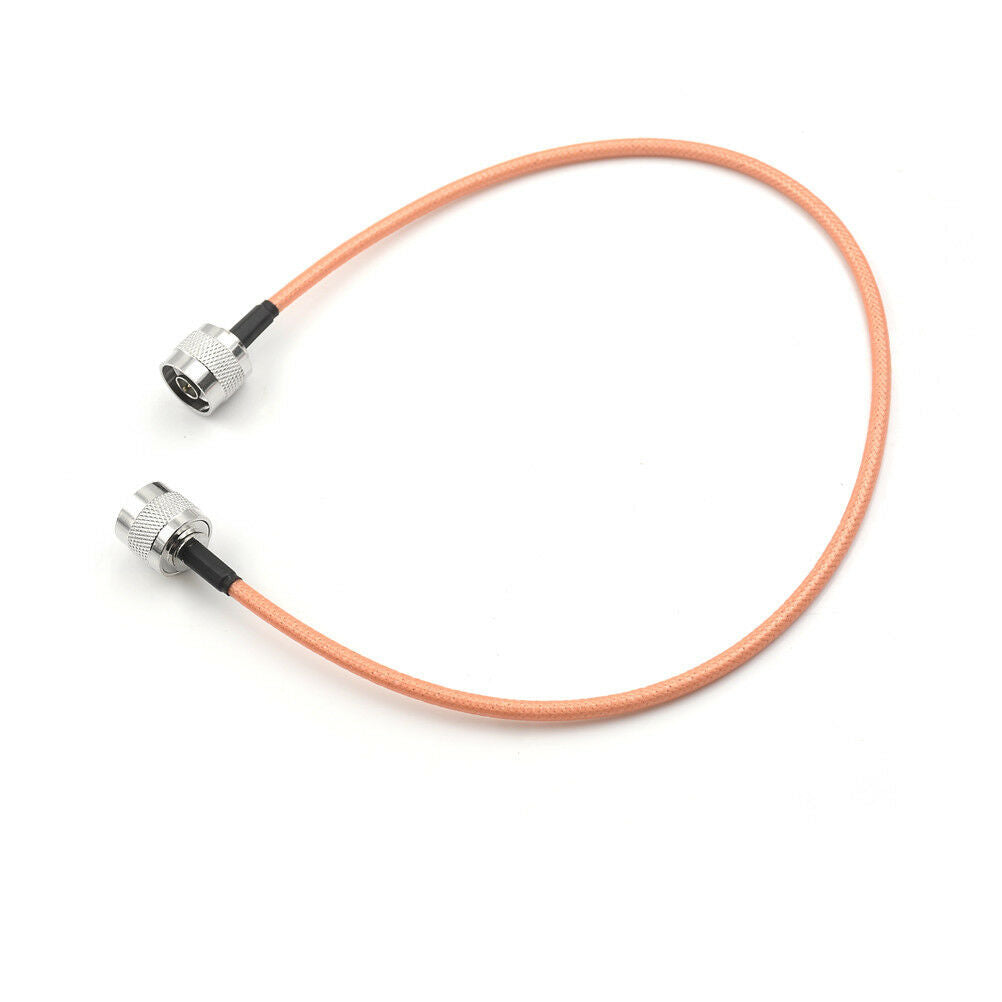 N-Type male plug to N male Crimp Jumper Pigtail Coax Cable RG142 20inch Kd J SJ