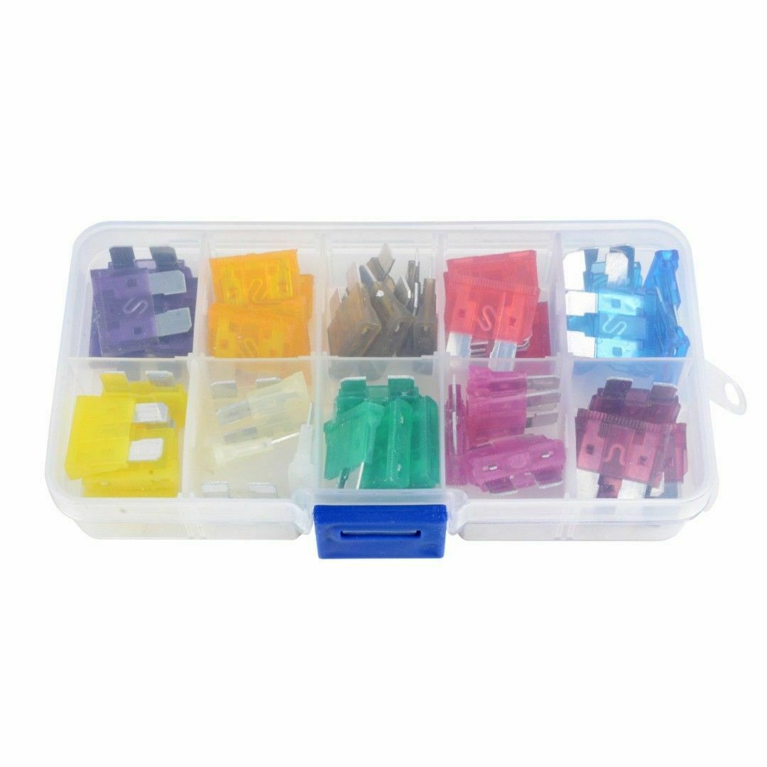 50Pcs Medium Blade Fuse Assorted Set Auto Car Truck Motorcycle SUV Fuses 3-40A