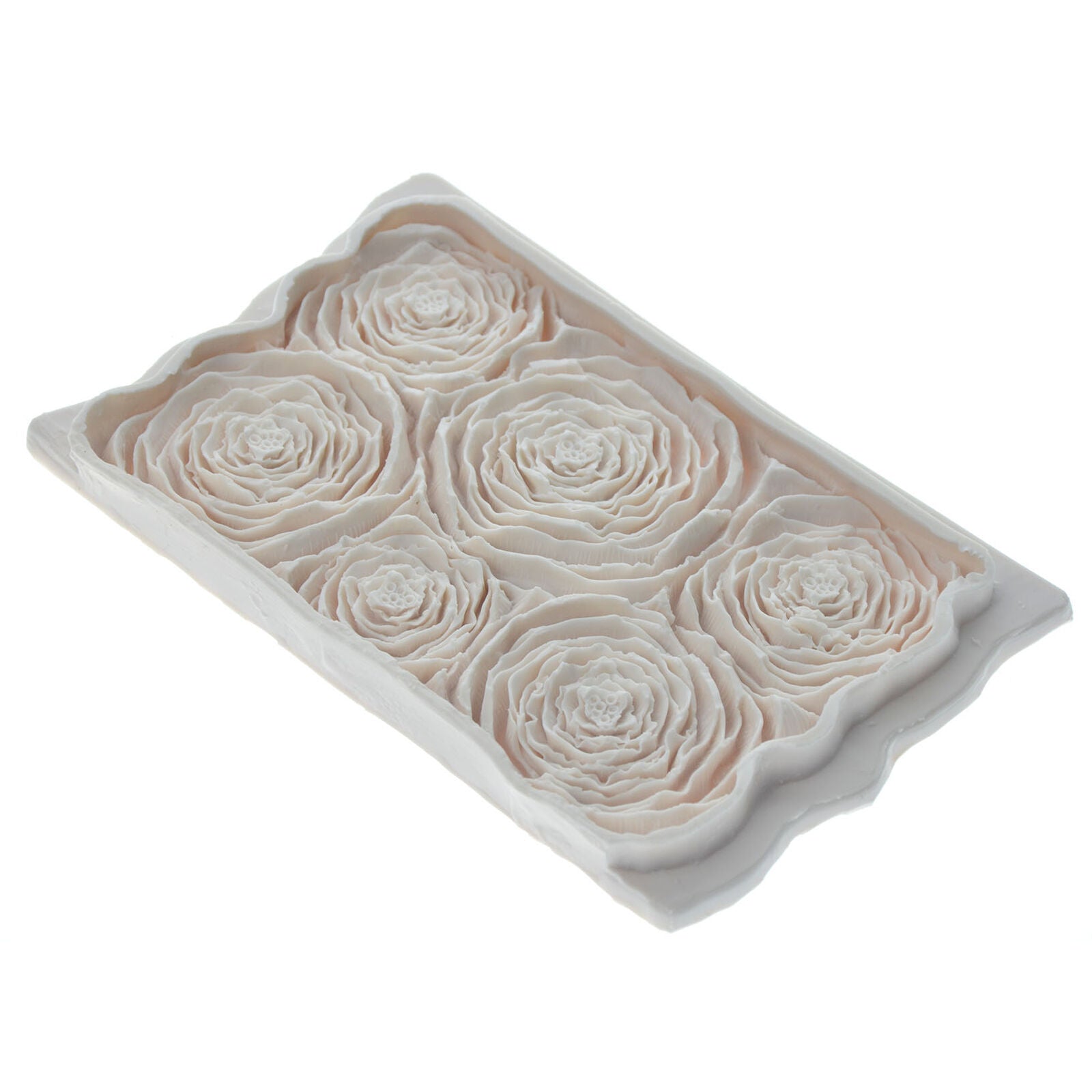 Rosette Ruffle Simpress Silicone Mold Leaf Flower Rose Fondant Sugarcraft Mould