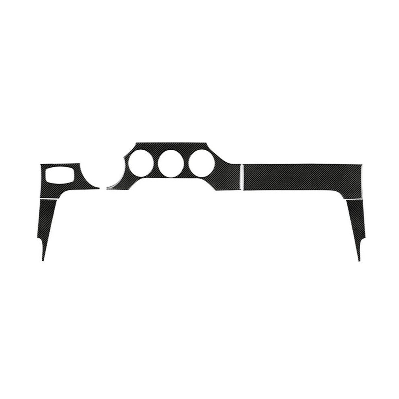 Real Carbon Fiber Car Interior Dashboard Panel Cover Trim For Ford Mustang 15-19