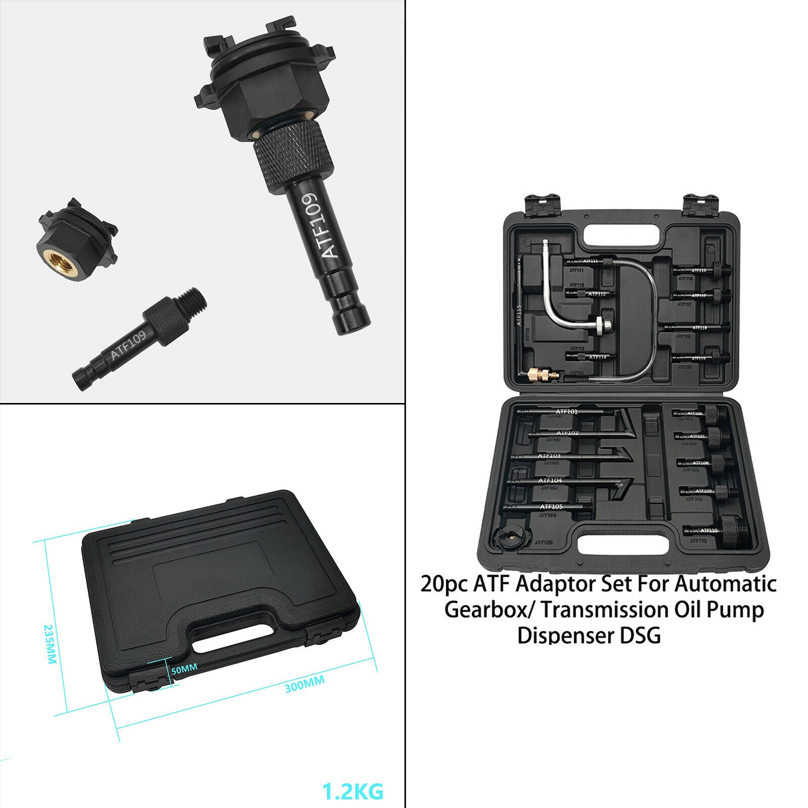 20-Pack Vehicle ATF Adapter Set Repair Tools for Transmission Oil Pump