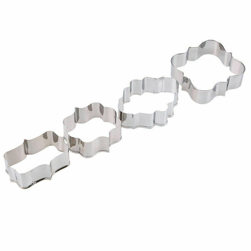 Stainless Steel Plaque Cutter Mold Cookie Cake Frame Oval Square Rectangle