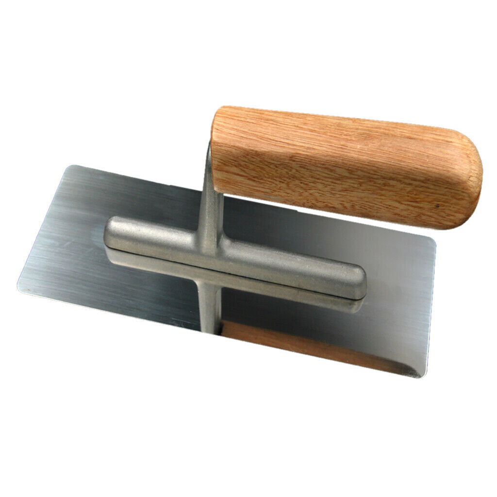 Stainless steel trowel with wooden handle