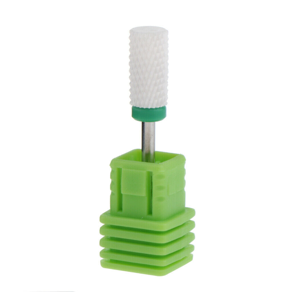 Ceramic Nail Art Polishing Head Electric Drill Bit Green Coarse Grinding