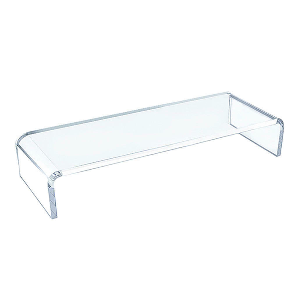 Home School Clear Monitor Stand Shelf Laptop Computer Screen Riser Holder