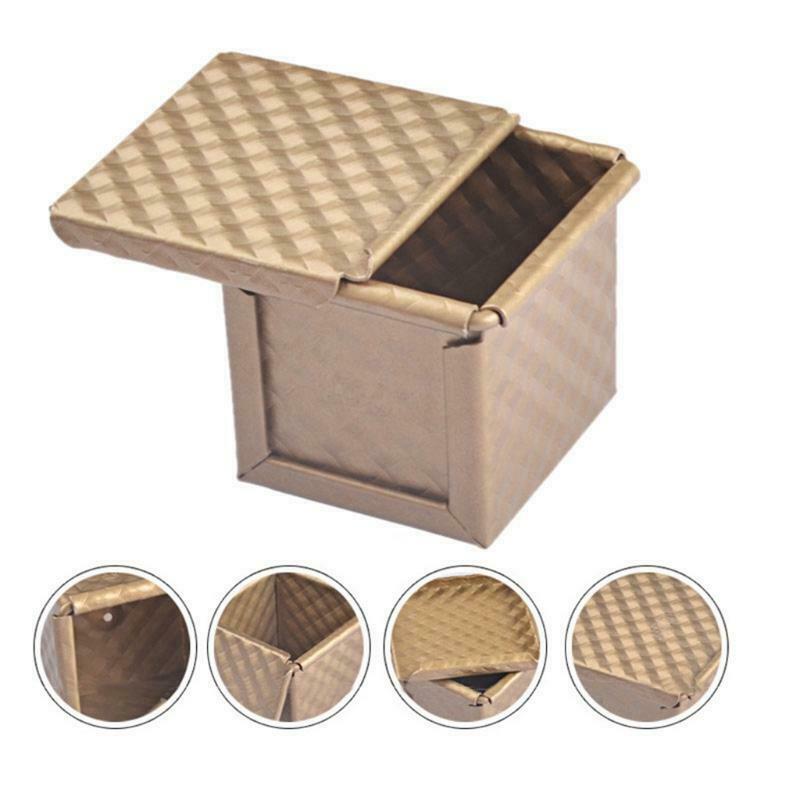 Square Loaf Pan with Lid Toast Mold Bread Pan Pullman Loaf Pan with Cover Non-St