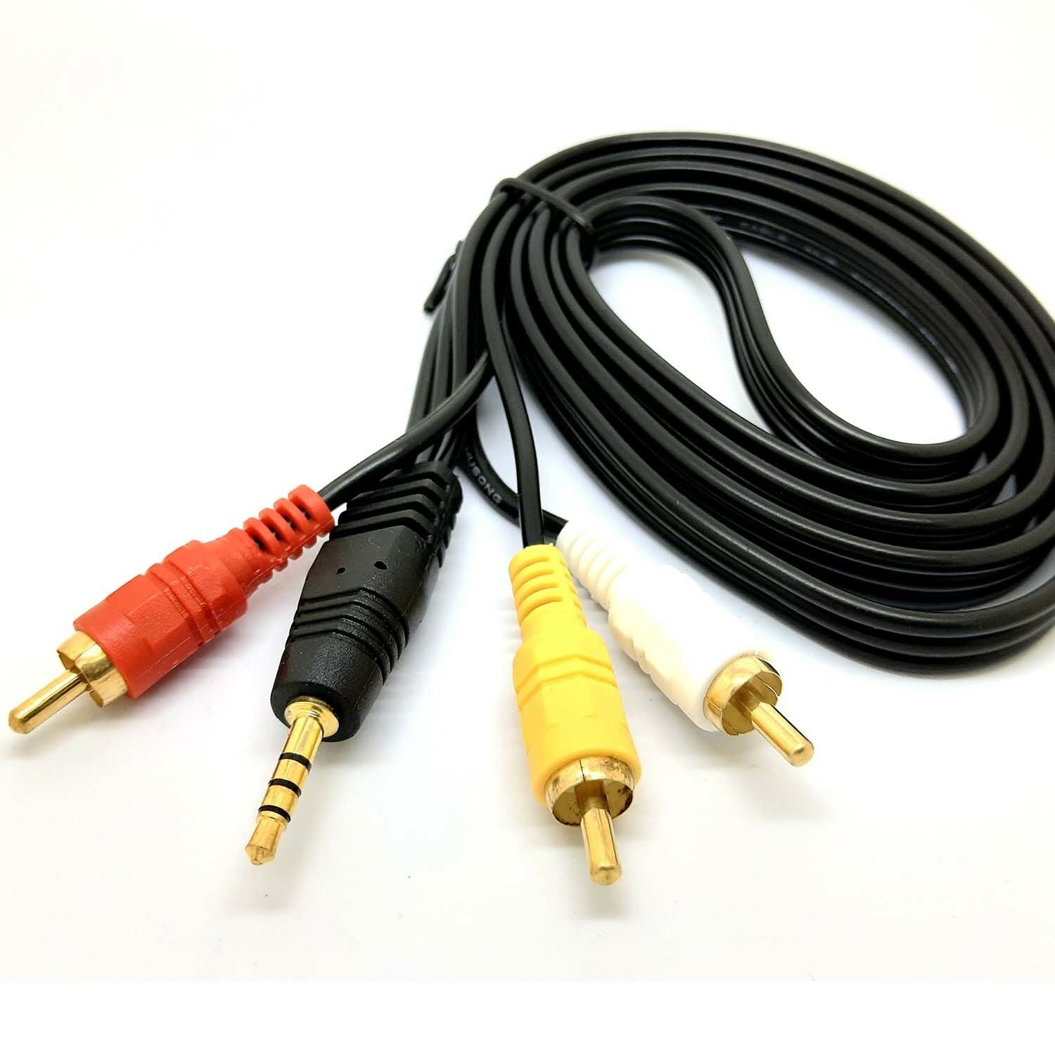 3.5mm to RCA AV A/V TV Video Cable Cord For Mach Speed Trio MP3 MP4 Media Player