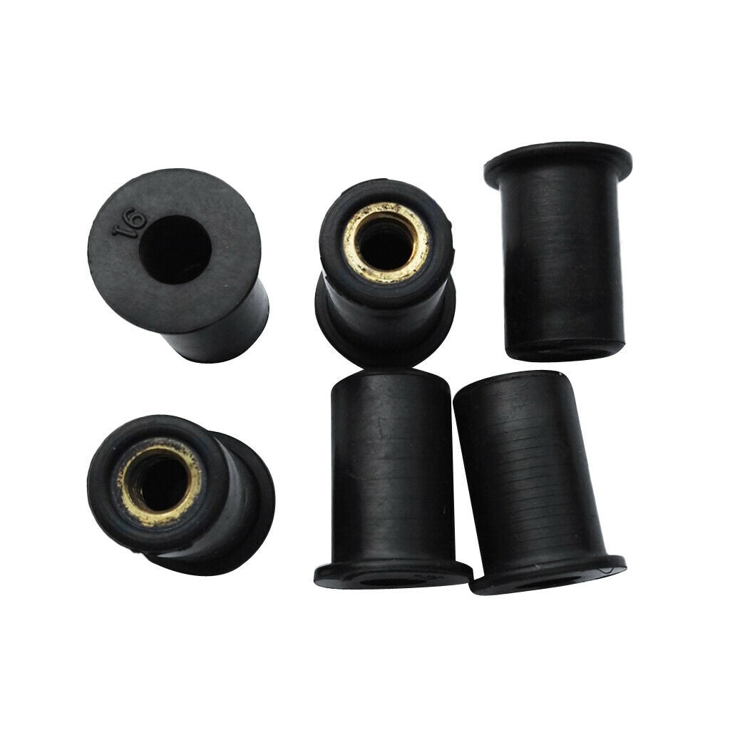 18 Piece M4 M5 M6 Metric Rubber Well Nuts Blind Fastener   for Kayak