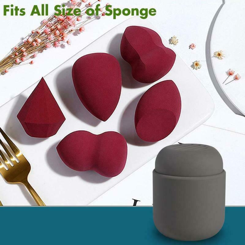 Puff Holder Empty Cosmetic Rack Puffs Drying Box Silicone Beauty Ball Powder
