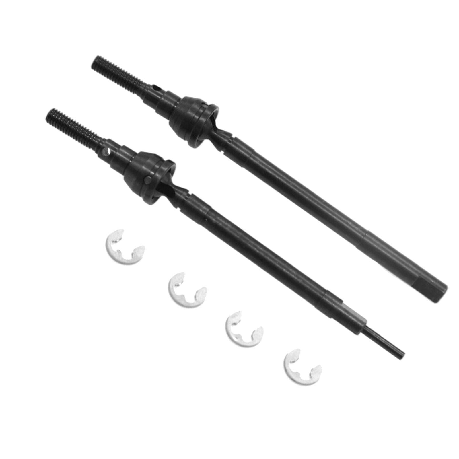 2x RC Car Metal Front Axle CVD Joint Drive Shafts for Tamiya CC02 Vehicles
