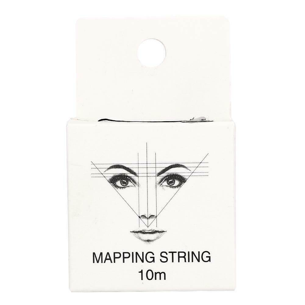 Pre-Inked Eyebrow Mapping String |Natural Bamboo Charcoal | Microblading PMU Kit