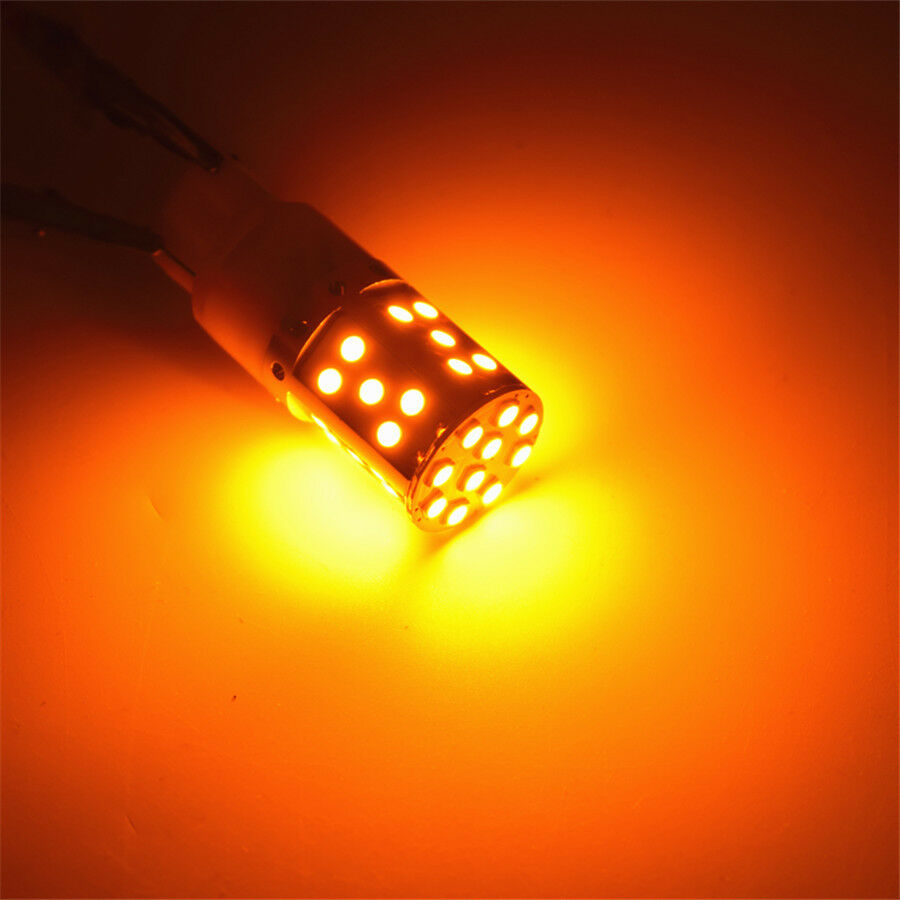 2Pcs 21W High Power Amber BAU15S 7507 PY21W LED Bulbs For Car Turn Signal Lights