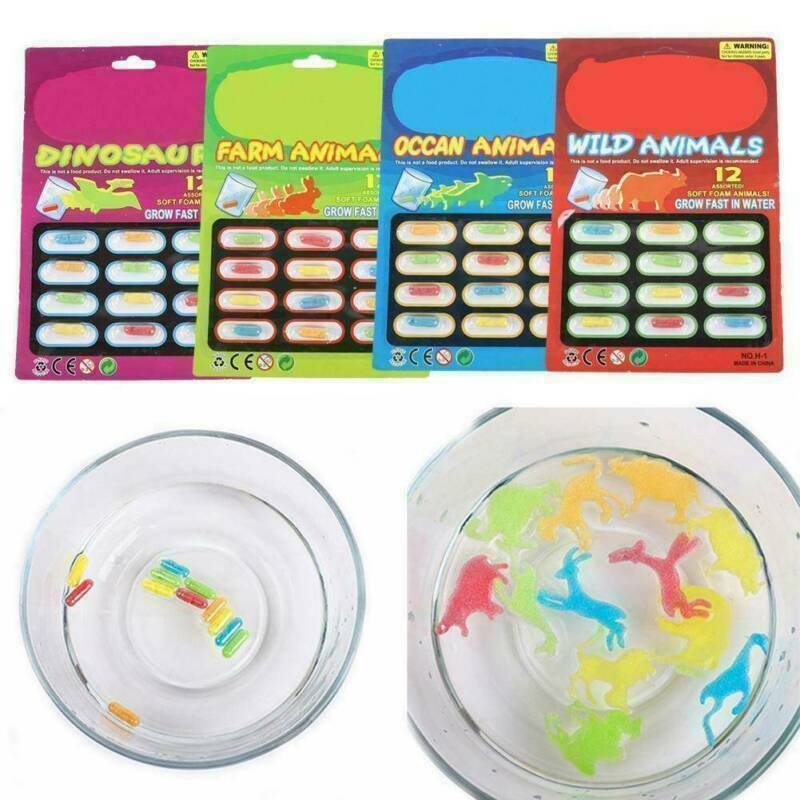 4x Magic Grow Capsules Baby Cognition Toys Educational Gift Larger In Water AU