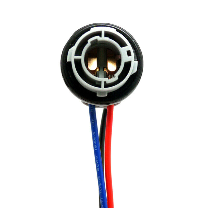 2Pcs 1157 Bulb Socket BAY15D Lamp Holder Adapter Base Connector For Brake.l8