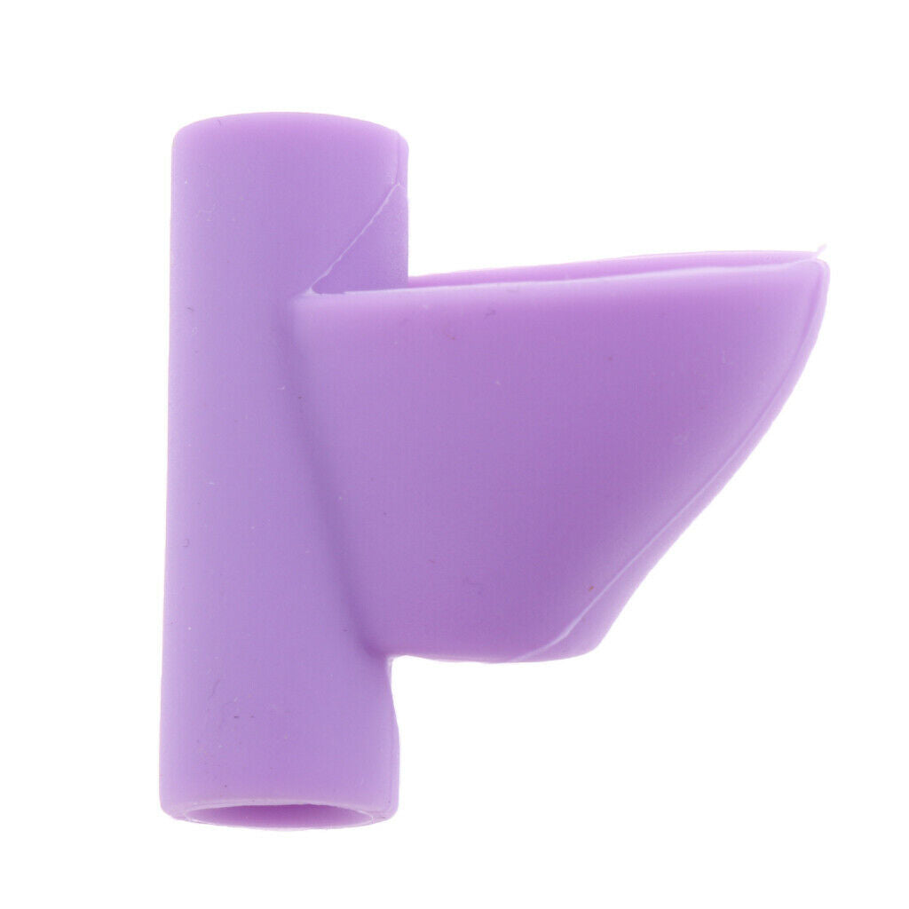 5Pcs Silicone Pencil Grip Writing Posture Correction Training Tool Purple