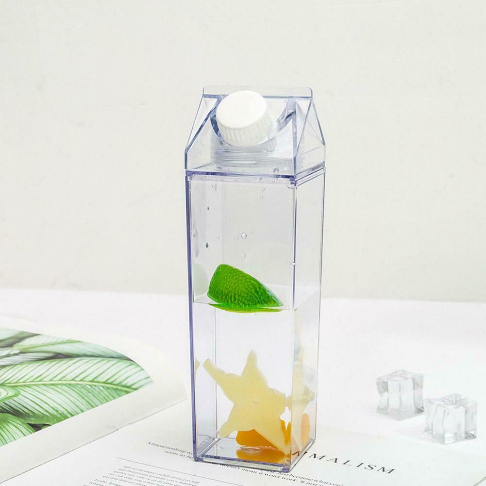 Water Bottle Drinkware Transparent Milk Bottle Leakproof for Chiildren Cycling