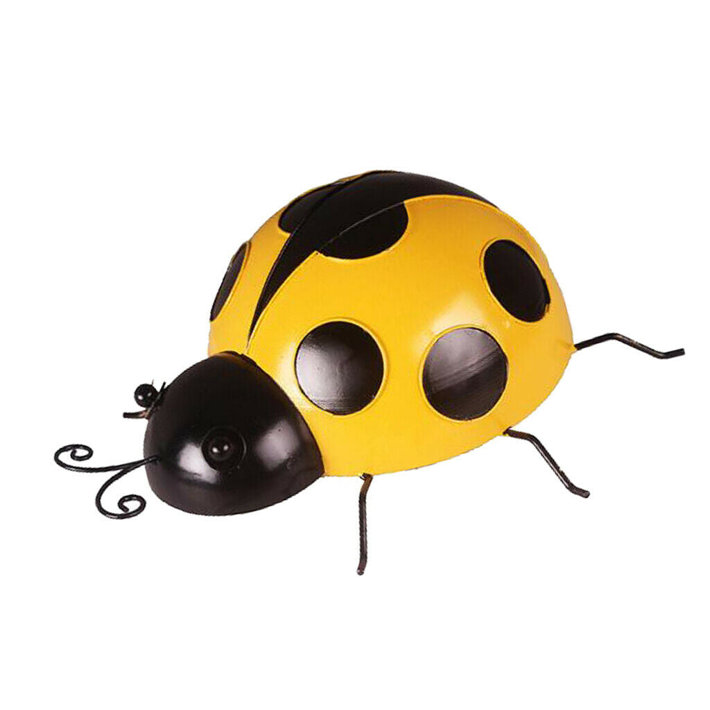 6x Ladybird Sculpture Hand Painted Wall Hanging Ladybug Kindergarten Decor