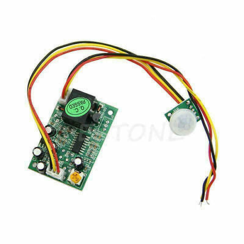 DC 12V Capteur de humain PIR IR Pyroelectric Module infrarouge Ajuster Relais